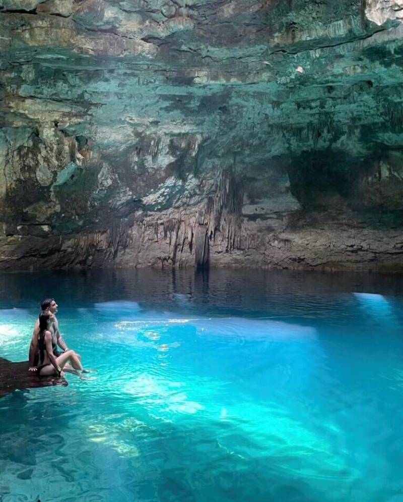 Travel experience showing cenote mexico