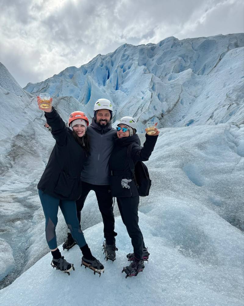 Travel experience showing glacier trekking