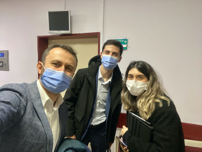 Research team during hospital visit